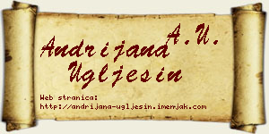 Andrijana Uglješin vizit kartica